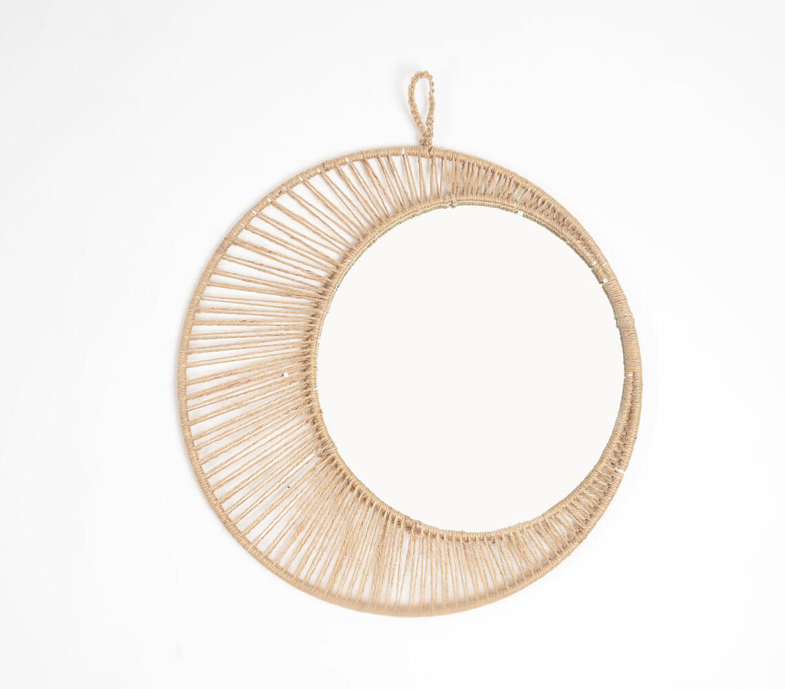 Boho Eco-Friendly Jute Wall Mirror