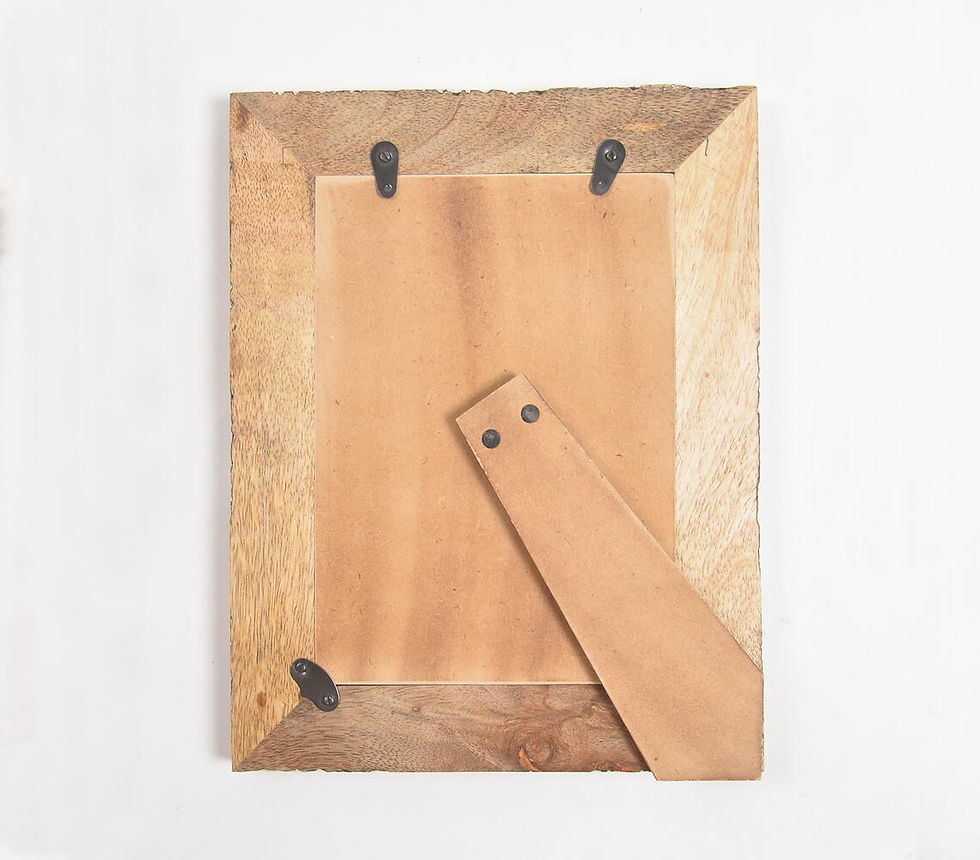 Thumbnail: Handmade Lightning Scratched Mango Wood Photo Frame