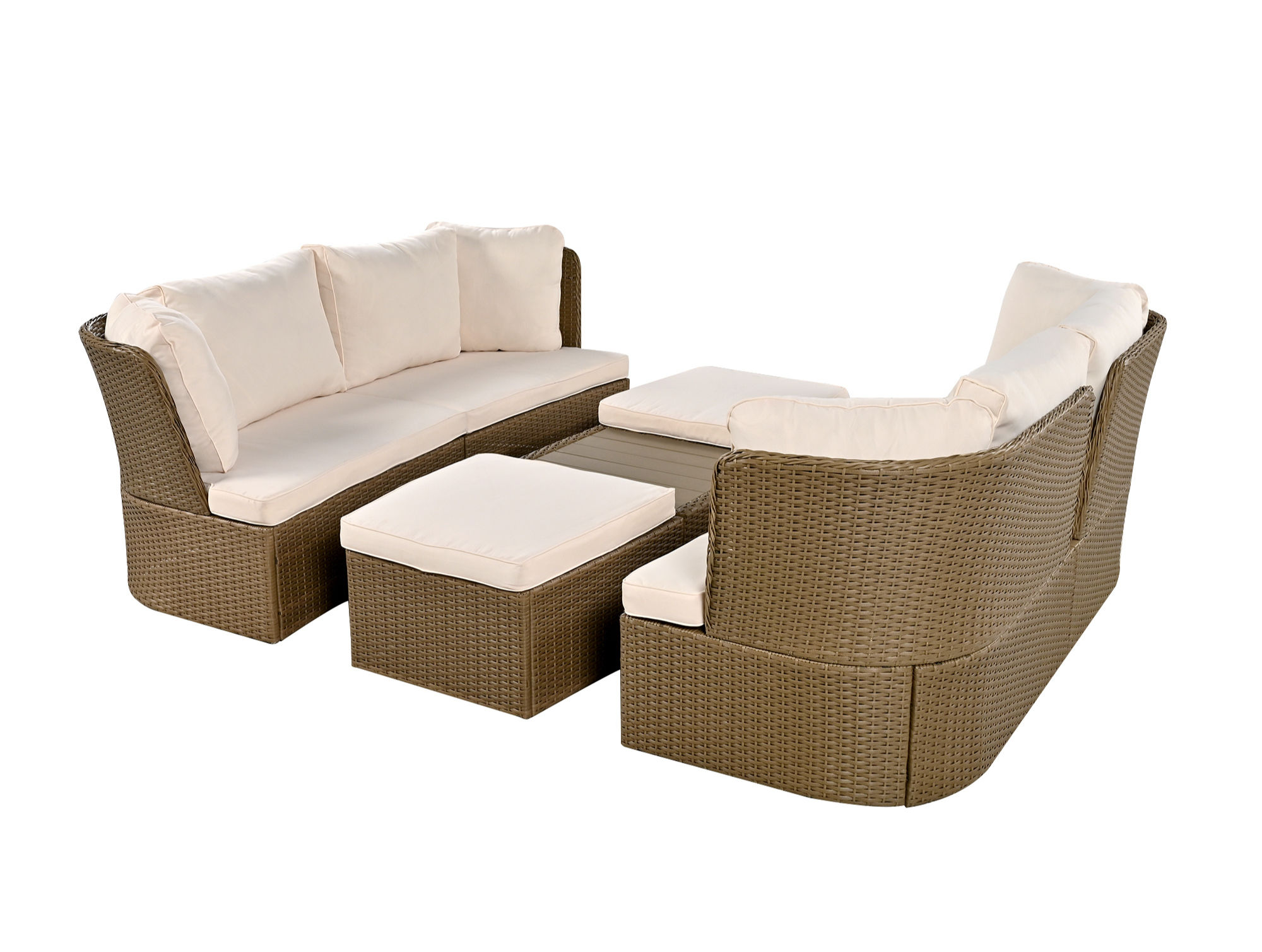 Customizable Outdoor Patio Furniture Set, Wicker Furniture Sofa Set