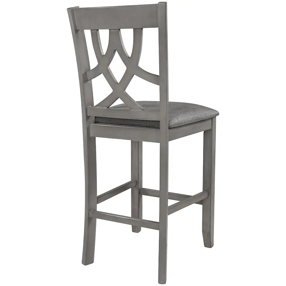 Thumbnail: TOPMAX Farmhouse 2 Piece Padded Round Counter Height Dining Chairs