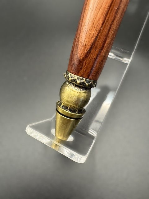 Thumbnail: Baseball in Antique Brass with Kingwood Barrel