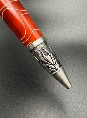 Thumbnail: Phoenix Rising in Pewter with Molten Copper