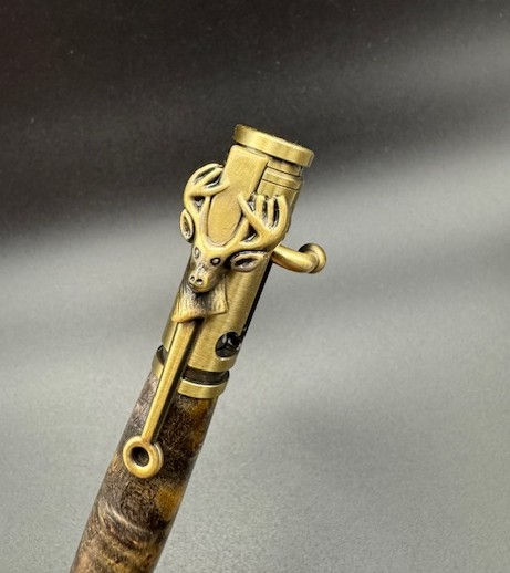 Thumbnail: Deer Hunter In Antique Brass with Mountain Camo
