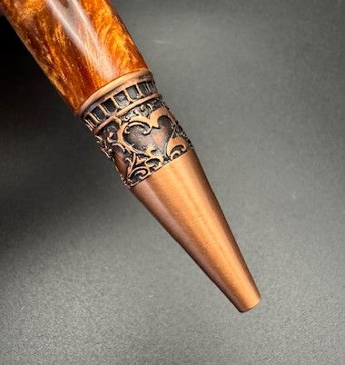 Thumbnail: The Love Pen in Copper with a Copper Threaded Bronze Barrel