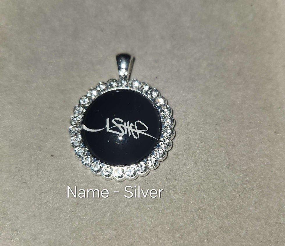Thumbnail: Ush Glass Dome Metal Rhinestone Jewelry Charms