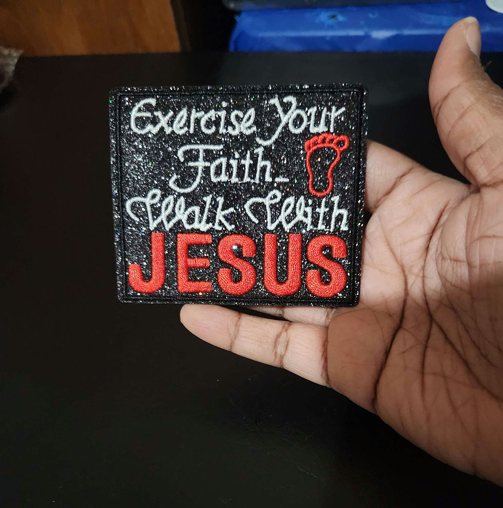 Thumbnail: Spiritual Red Black Glitter Patches