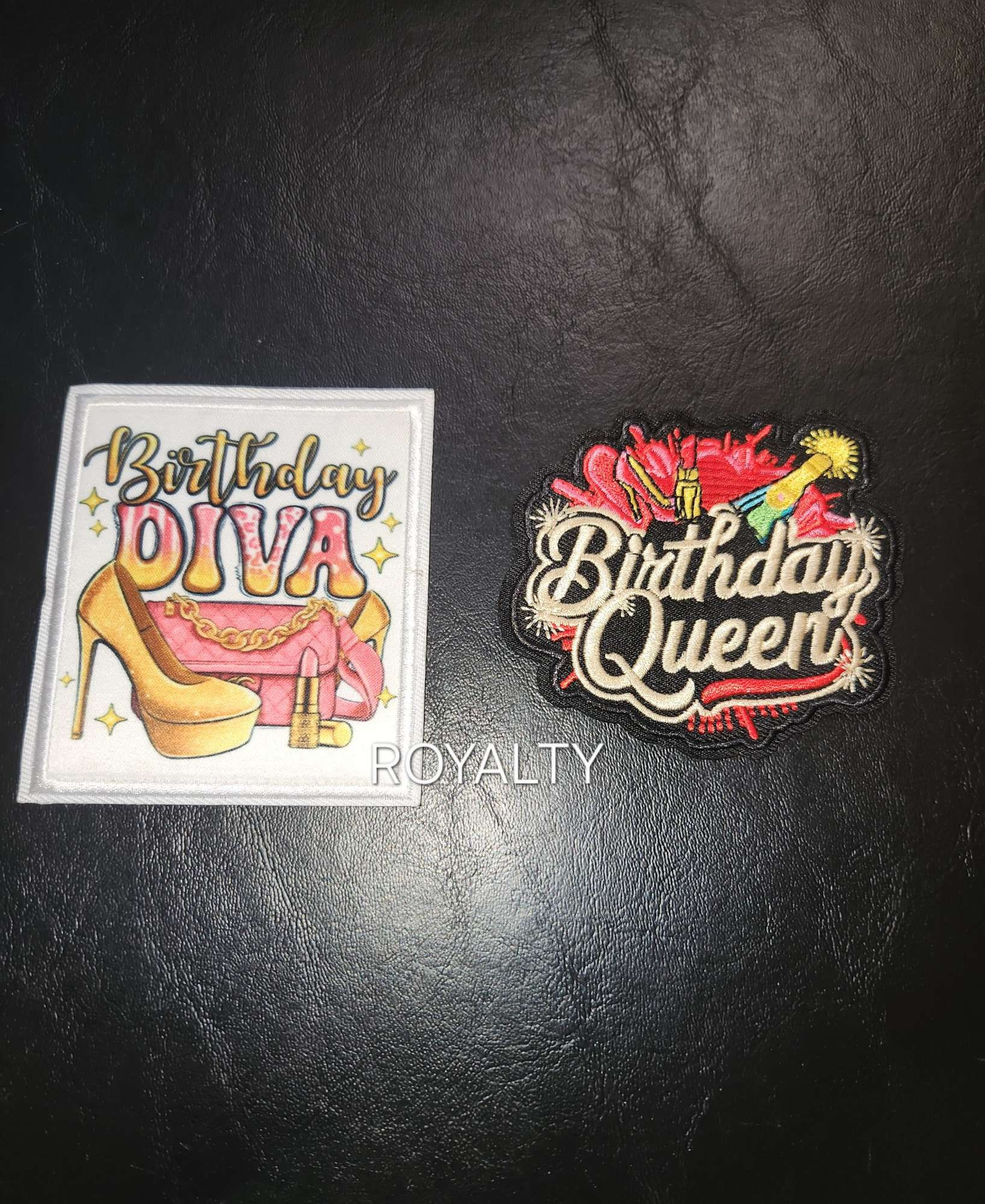 Birthday Diva Queen Patches