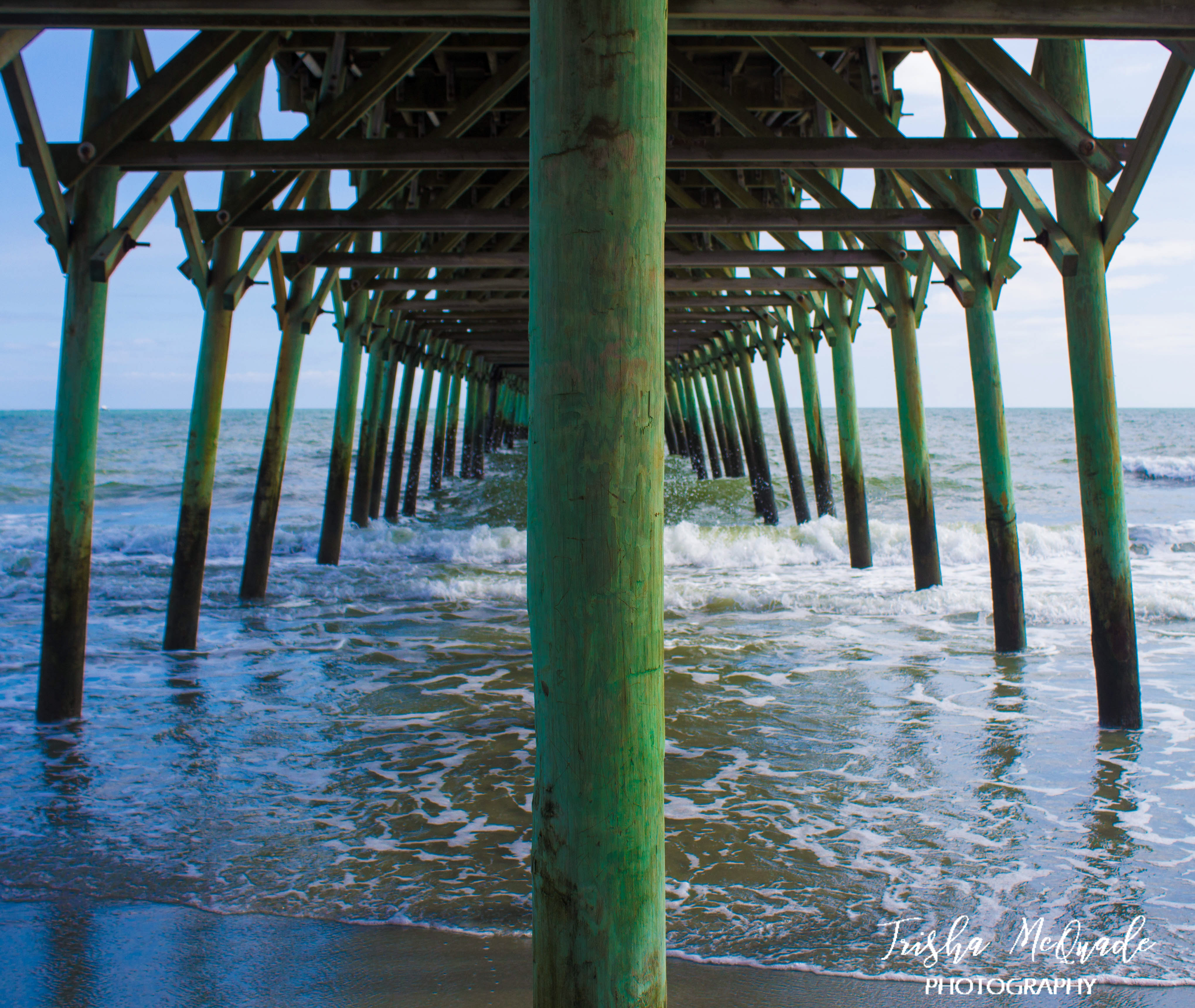 Vibrant Green Pier