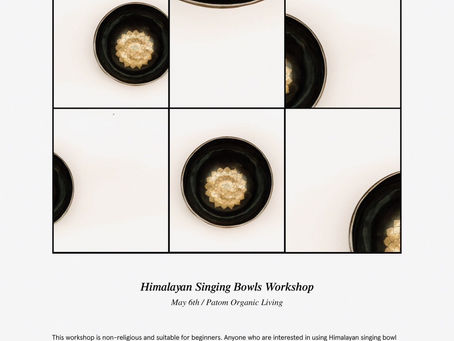 Himalayan Singing Bowls Workshop in Bangkok: May 6th