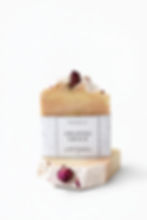 Floral Scented Soap Bars, Decorated With Dried Roses On Top