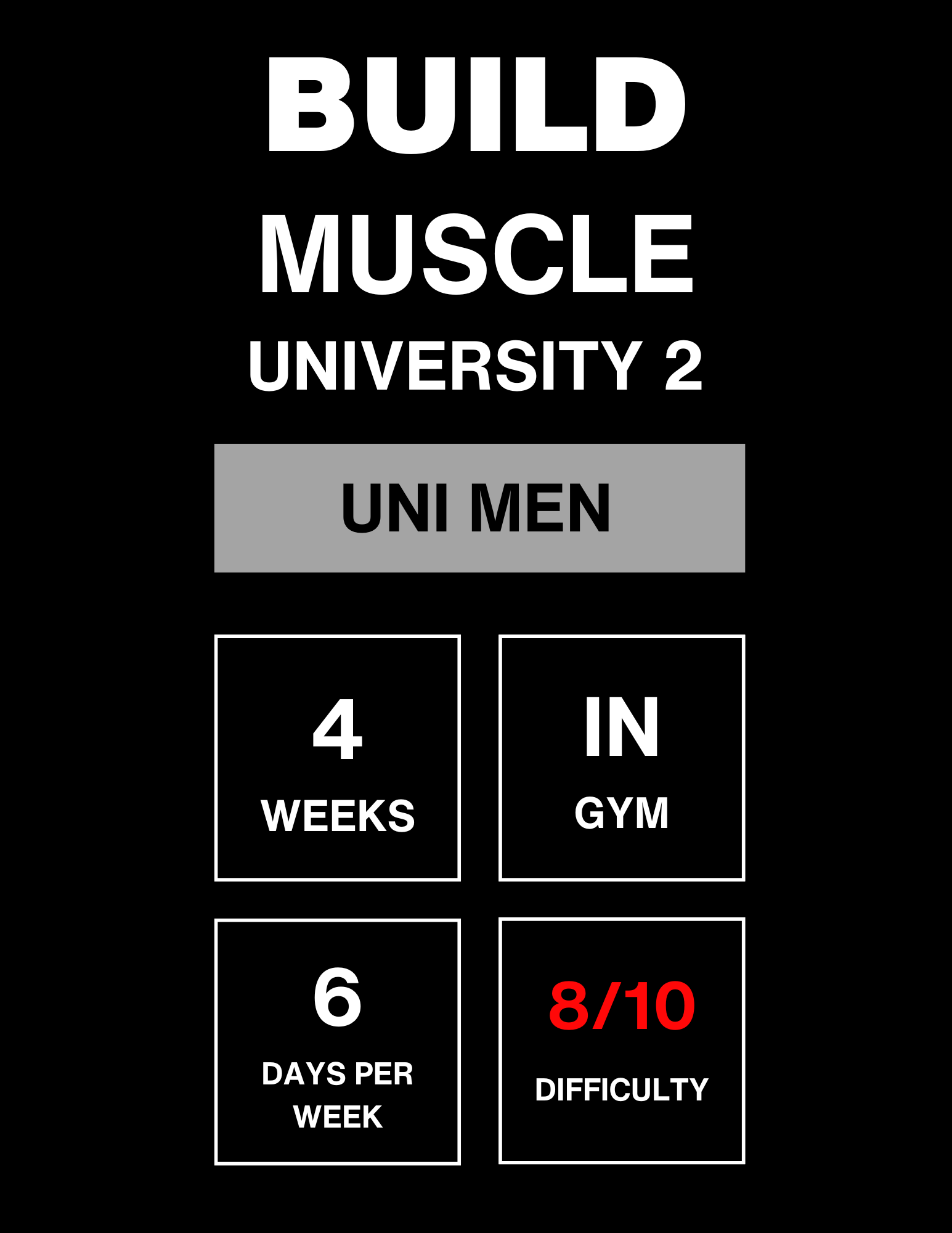 Build Muscle Uni Men #2
