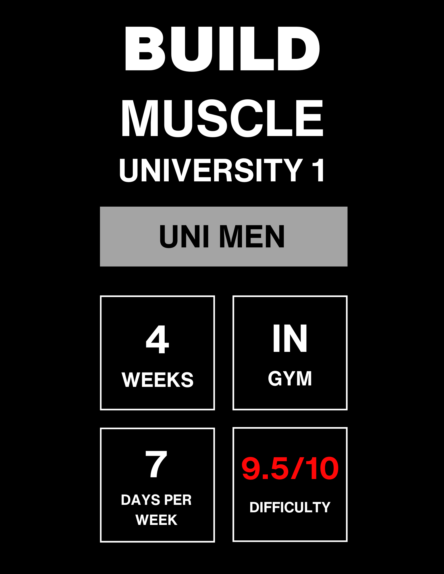 Build Muscle Uni Men #1