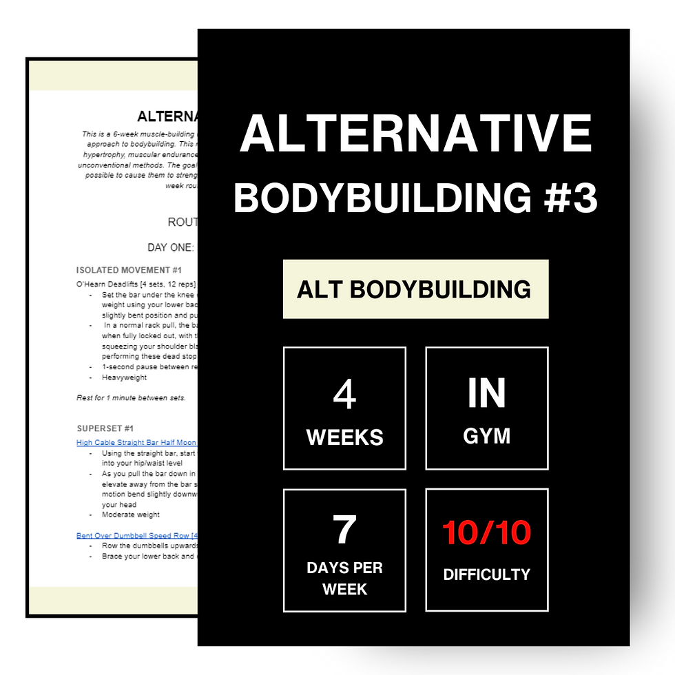 Thumbnail: Alternative Bodybuilding (Routine #3)
