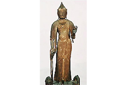 聖観音菩薩の扉が開く