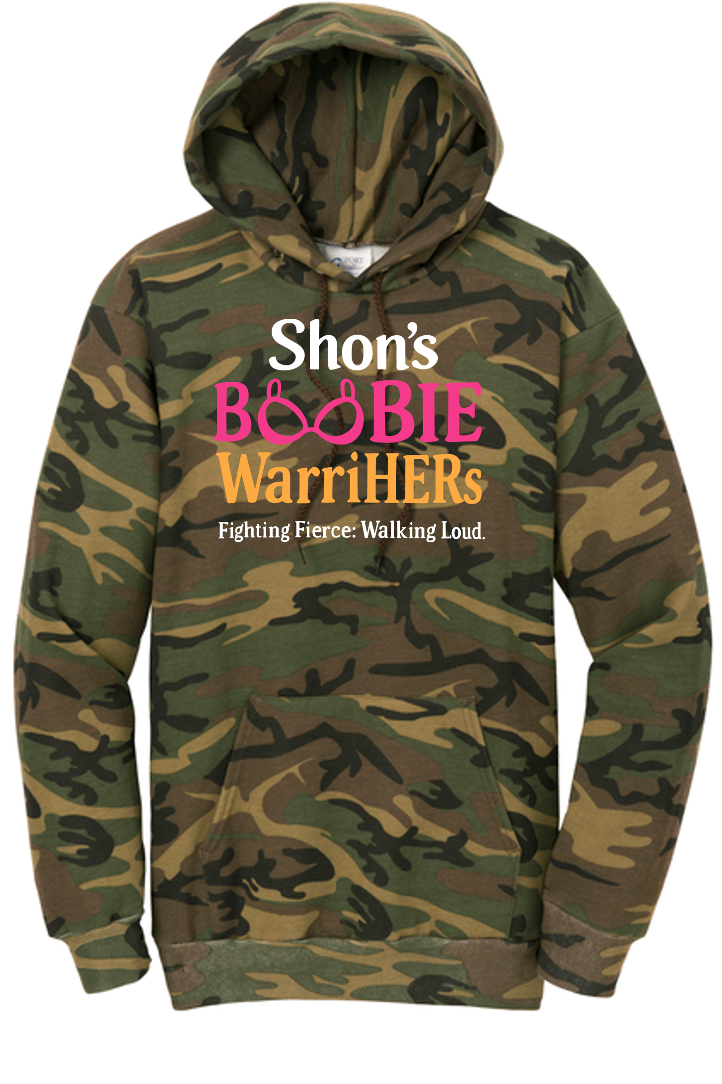 Shon's WarriHERS Camo Hoodie