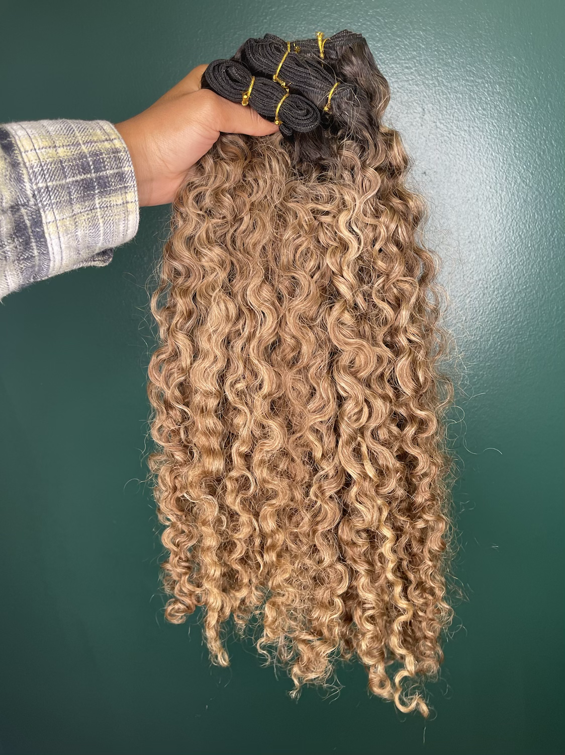 Malaysian curly ash blonde 