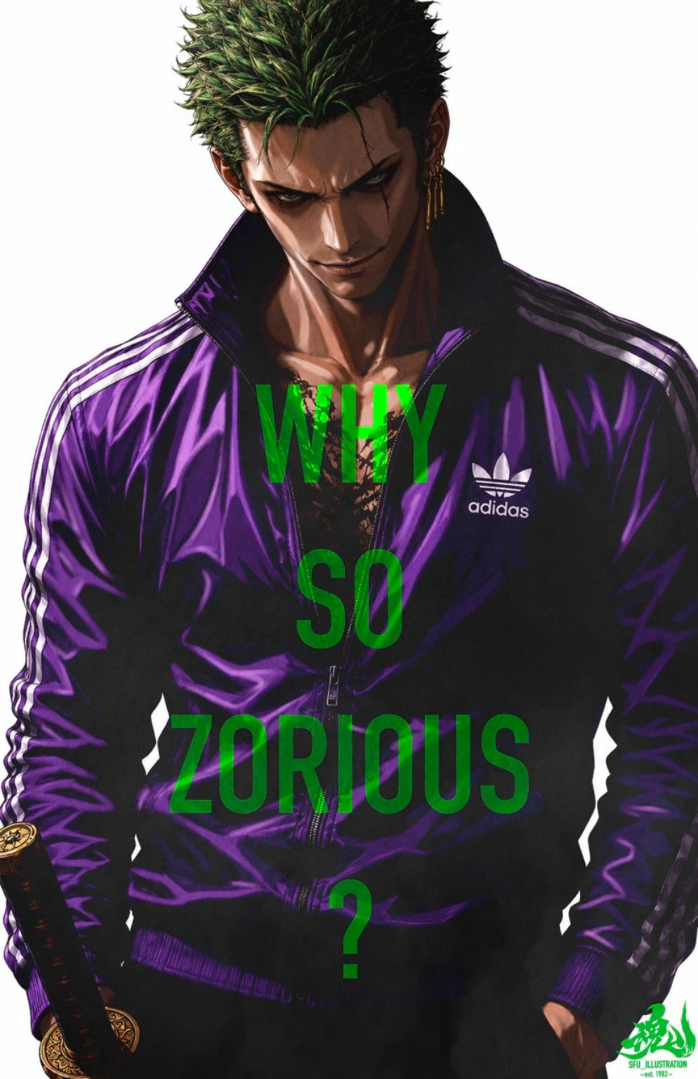 Why So Zorious Joker 11×17 art print by SFU Illustration
