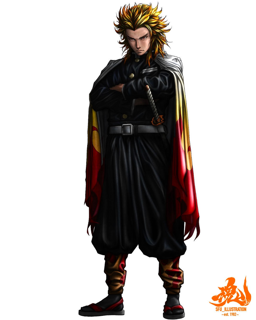 Kyojuro Rengoku die-cut sticker
