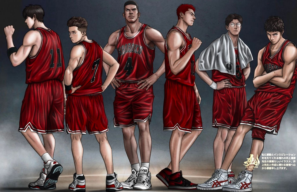 Shohoku team 11×17 art print by SFU Illustration