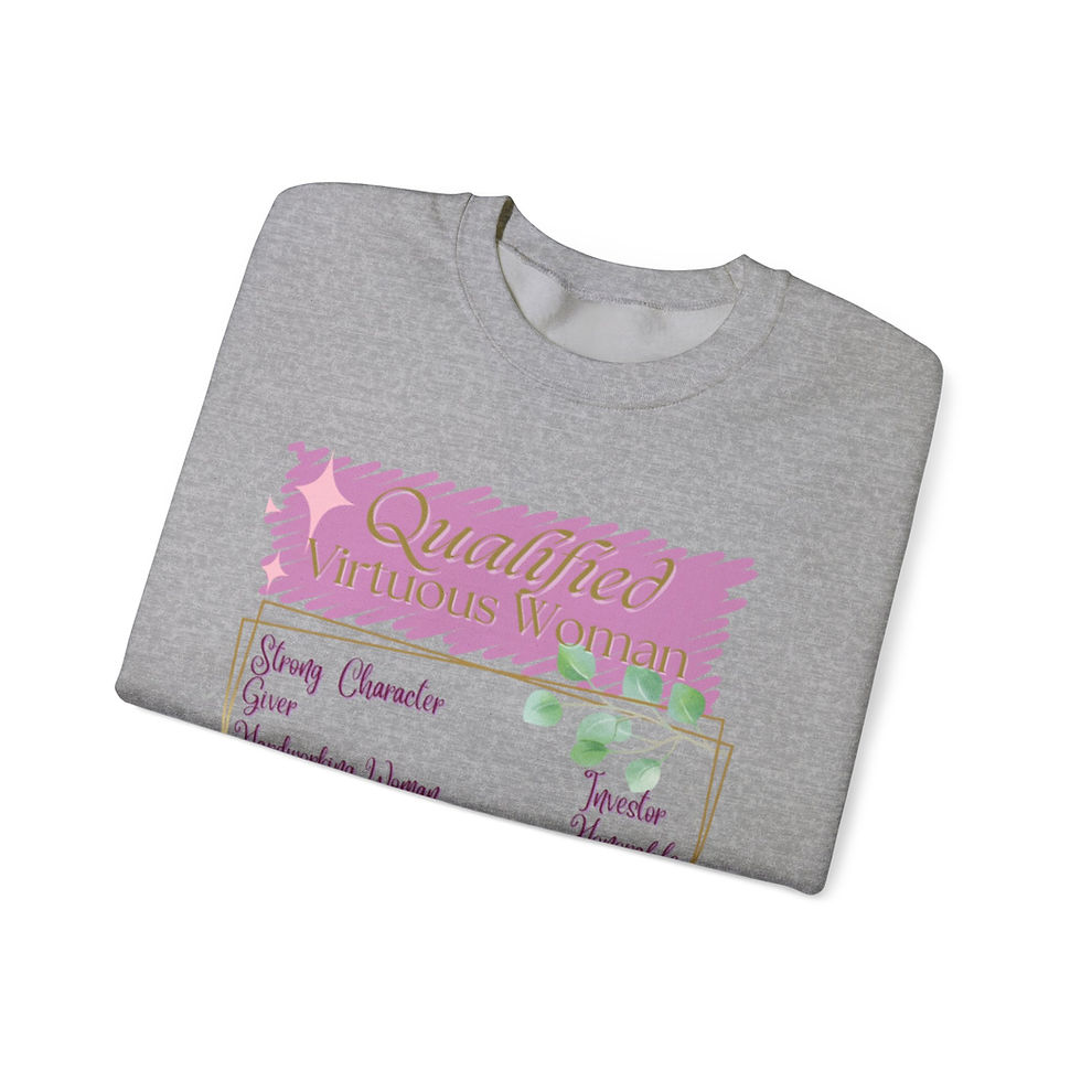 Thumbnail: Virtuous Woman Crewneck Sweatshirt