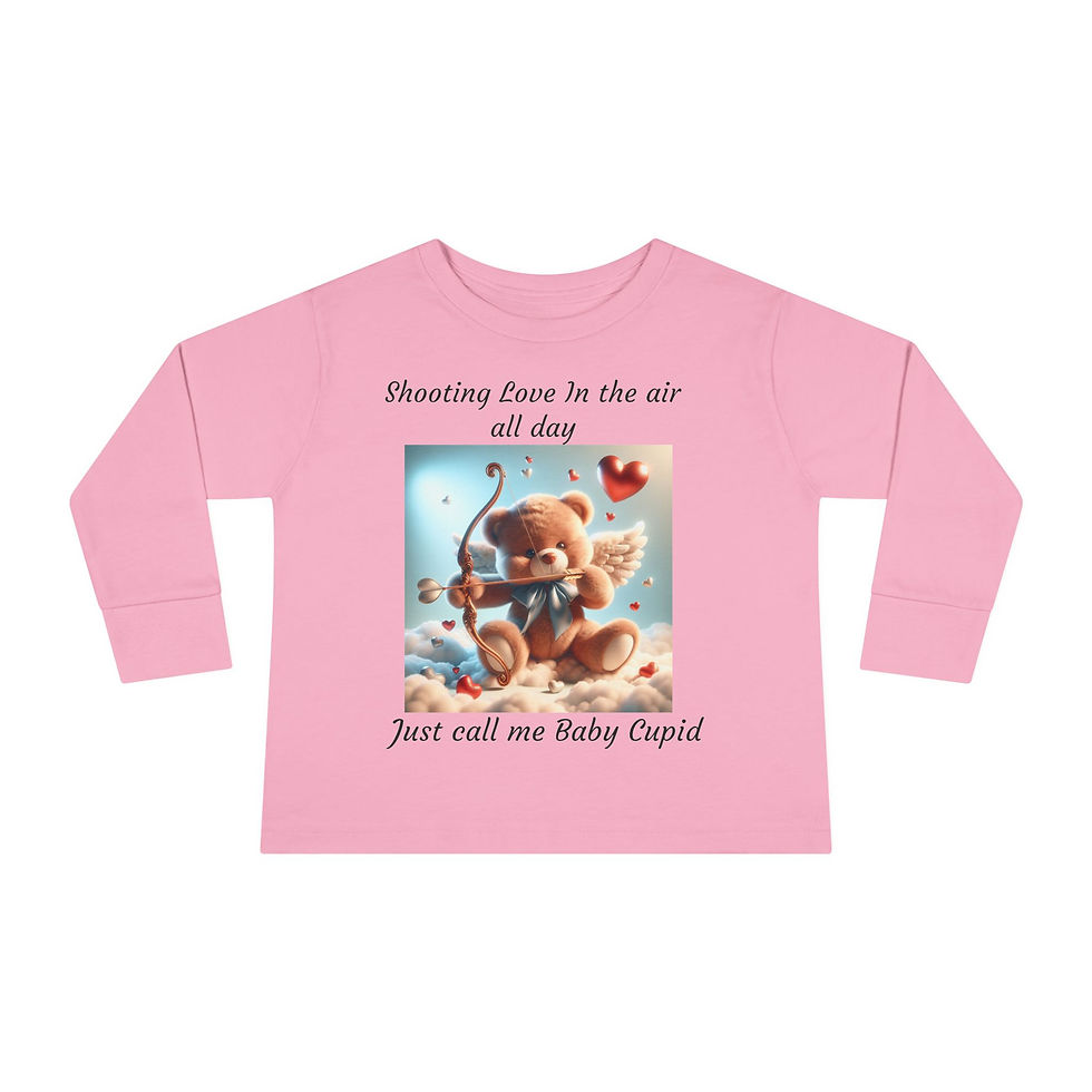Thumbnail: Baby Cupid Tee - Toddler Long Sleeve