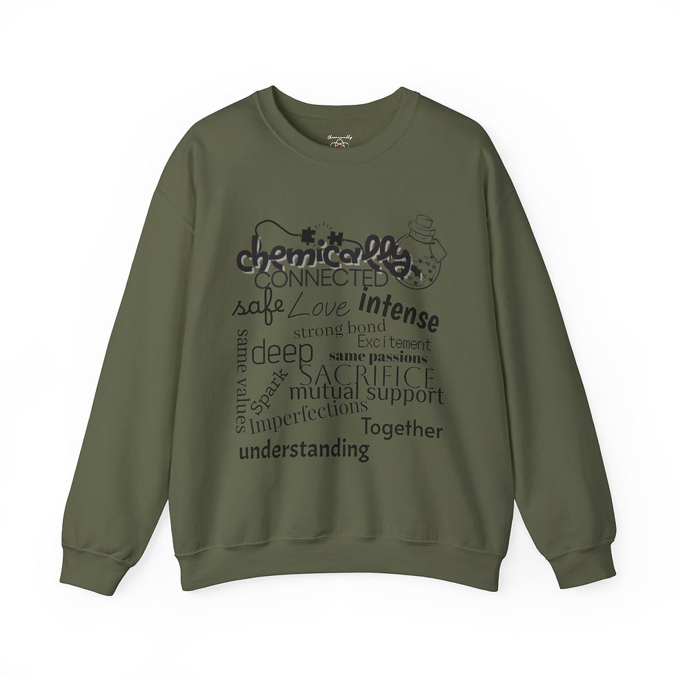 Thumbnail: Unisex Chemically Connected is .......  Crewneck Sweatshirt