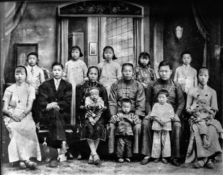 Bow family in China, 1937