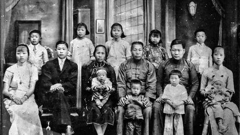 Bow family in China, 1937