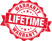 Lifetime warranty logo