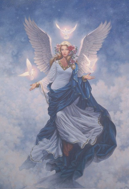 Arcanjo Haniel - Sou o senhor dos querubins e do grupo de anjos que foram chamados de cupidos.