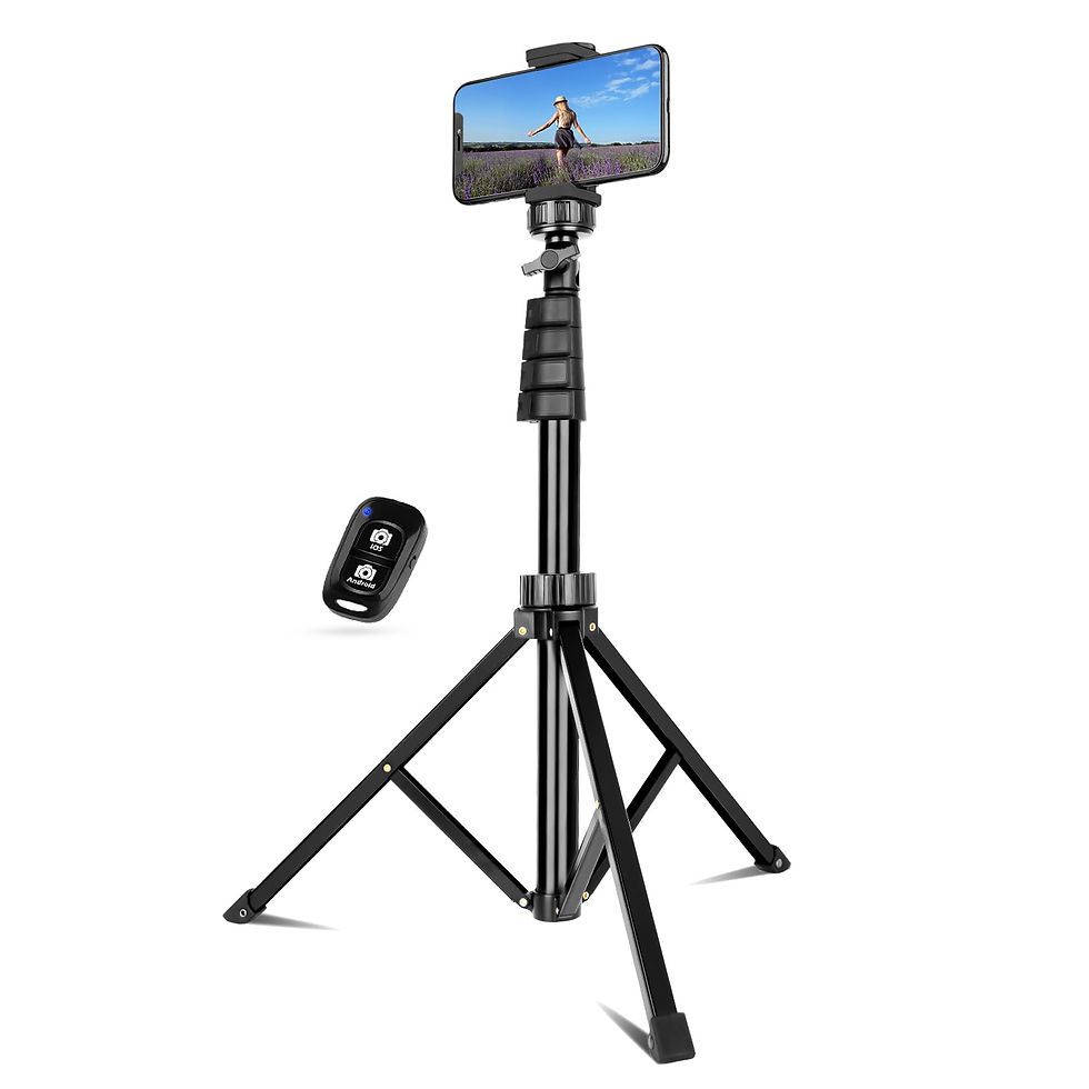 Un ejemplo de trípode con control remoto bluetooth: UBeesize Tripod S