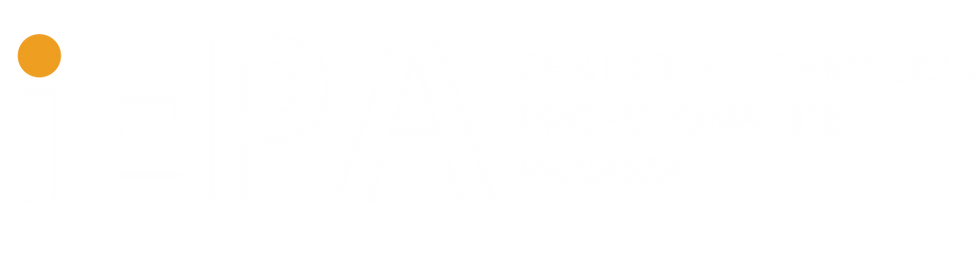 Logo IEPA Rectangular Blanco y Anaranjado sin fondo.png