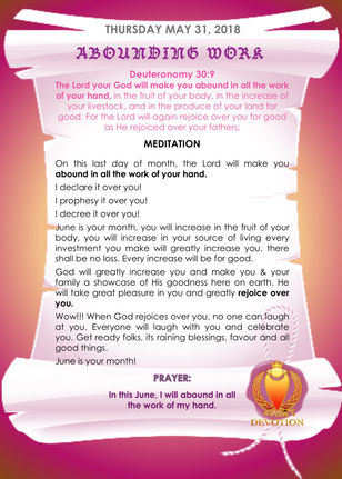ABOUNDING WORK