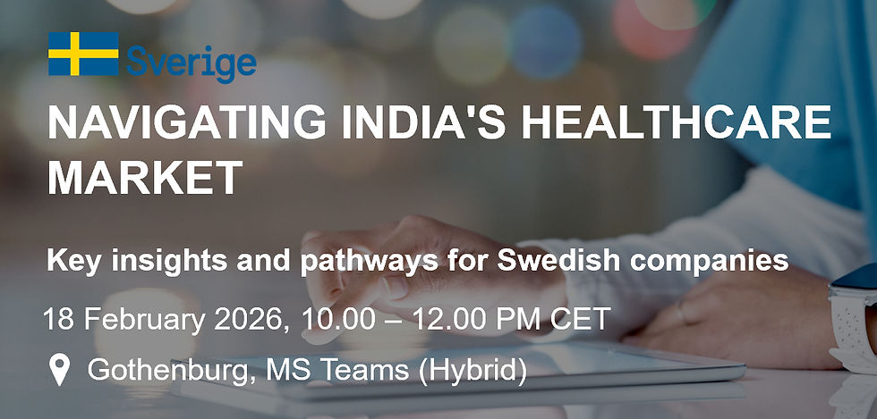 Navigating India's healthcare market by Business Sweden