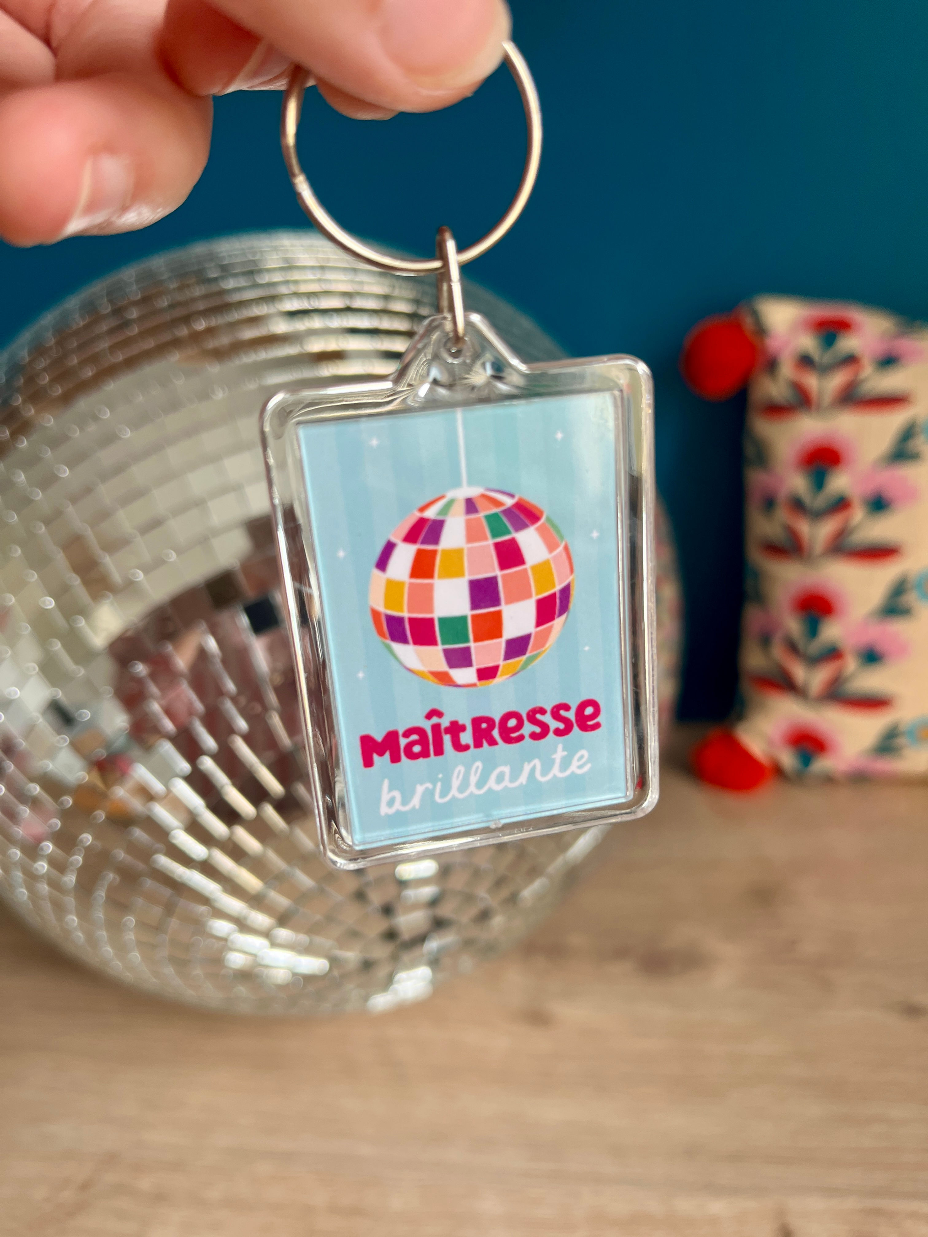 Porte-clé Maîtresse brillante
