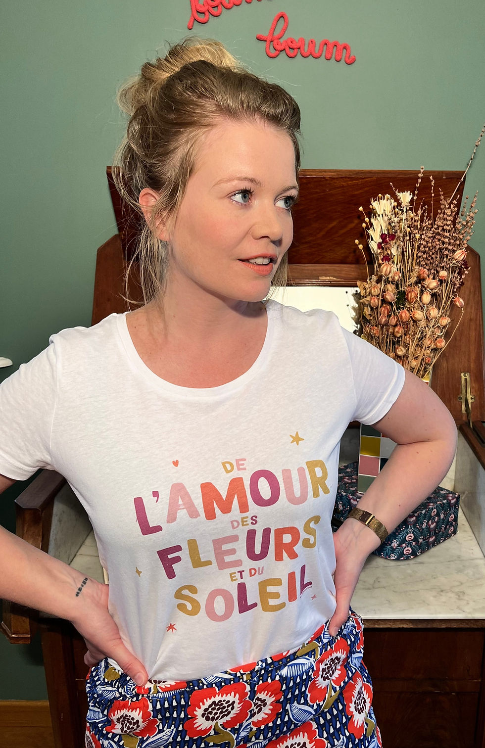 Miniature : Tee shirt de l'amour des fleurs