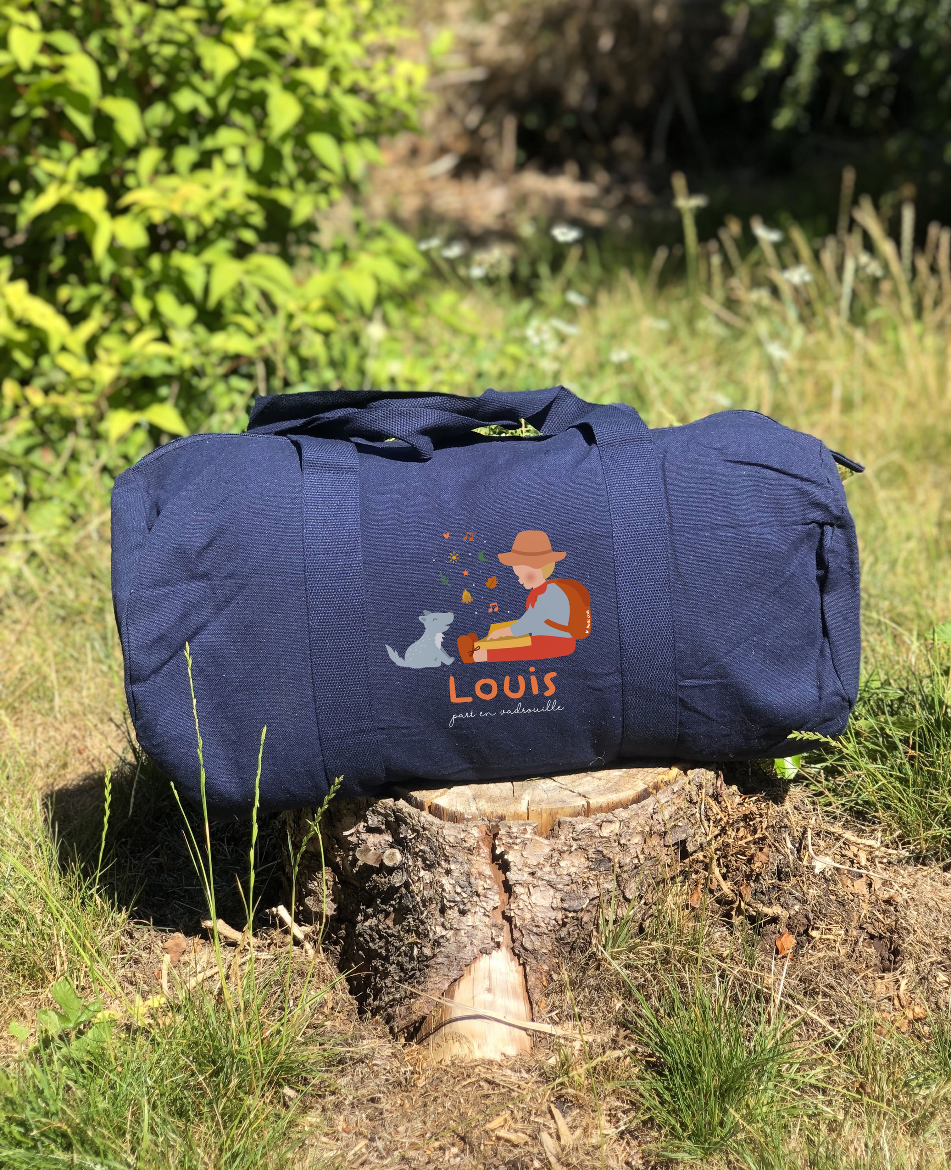 Sac polochon bleu Explorateur Livre