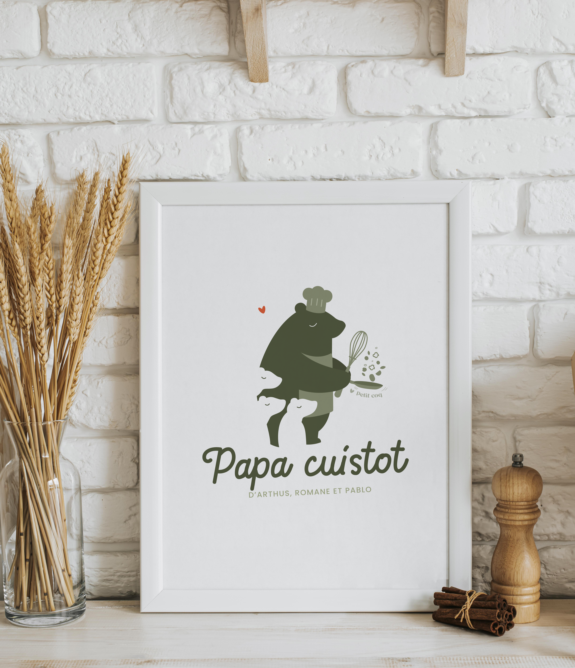 Affiche Papa cuistot