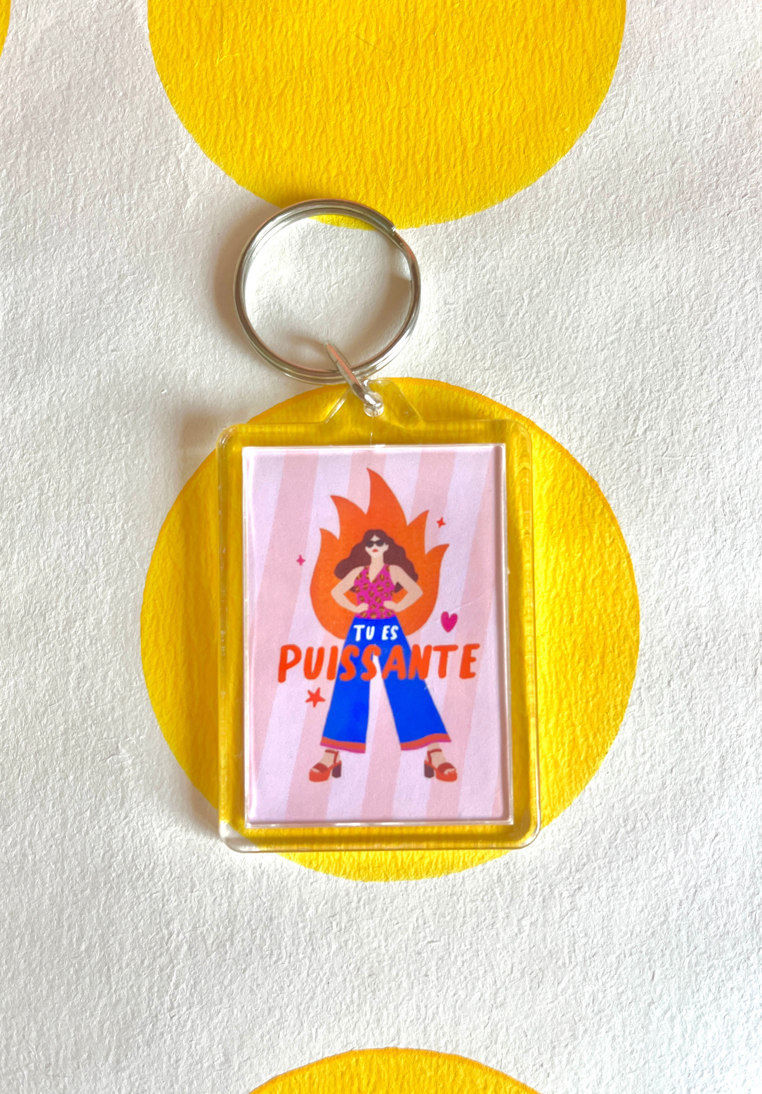 Porte-clé Tu es puissante