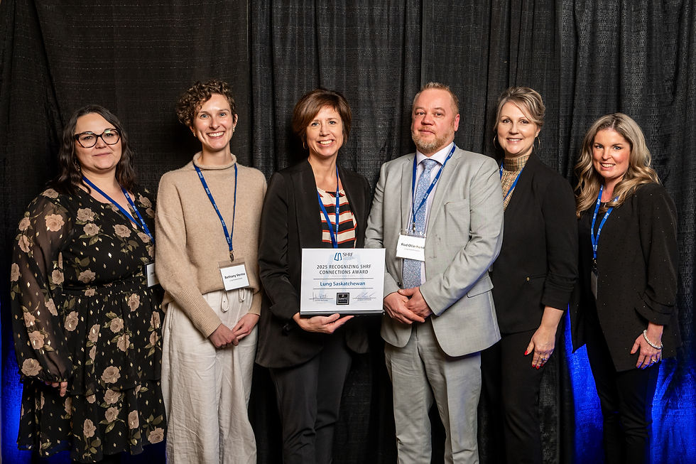 Lung Saskatchewan, 2026 Recognizing SHRF Connections Award, Photograph taken by Matt Braden
