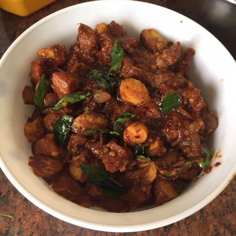 Chakkakuru(Jackfruit Seeds) Beef Ularthu