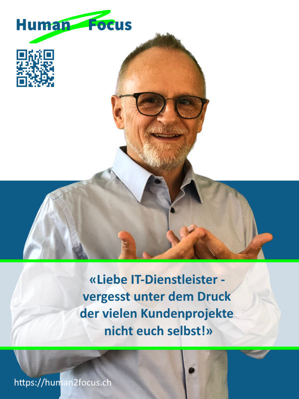 Liebe IT-Dienstleister - vergesst unter dem Druck der vielen Kundenprojekte nicht euch selbst!