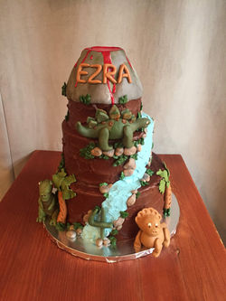 Volcano and Dinosaurs