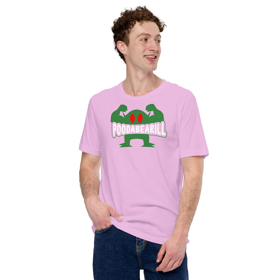 Thumbnail: Buff poodabearill Logo Unisex t-shirt