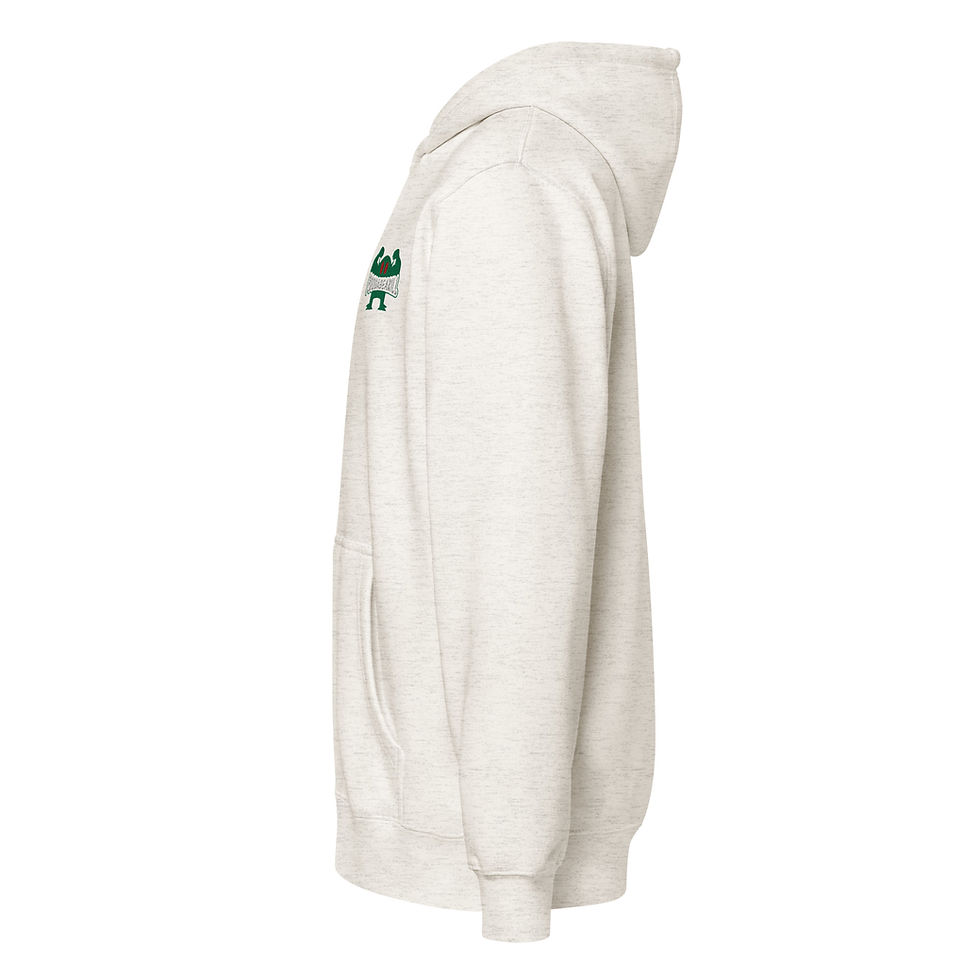 Thumbnail: poodabearill buff logo Premium full zip hoodie