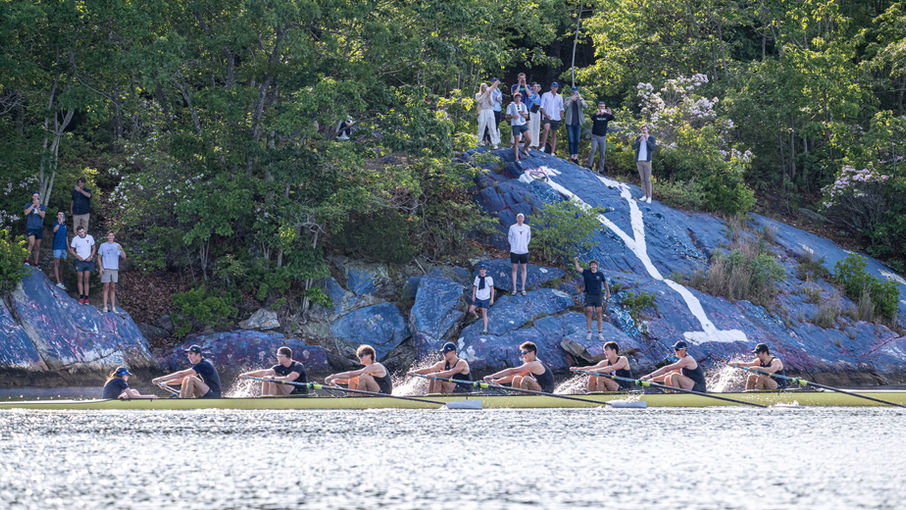 Athlete’s cheering the 4V victory, The Rock