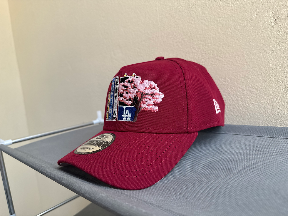 Miniatura: Roja vino con undervisor rosa y bordado tokyo series, Dodgers Tokyo Series