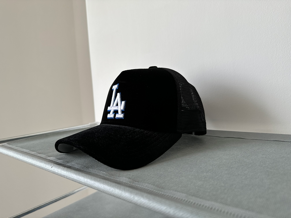 Miniatura: Negra tipo trucker con terciopelo, Dodgers 40th anniversary
