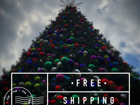 Free Shipping for orders made by Saturday Dec 9!