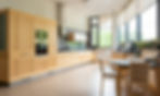 Professional HDR real estate photography of a bright modern kitchen in a Burlington luxury home showcasing balanced lighting and premium finishes